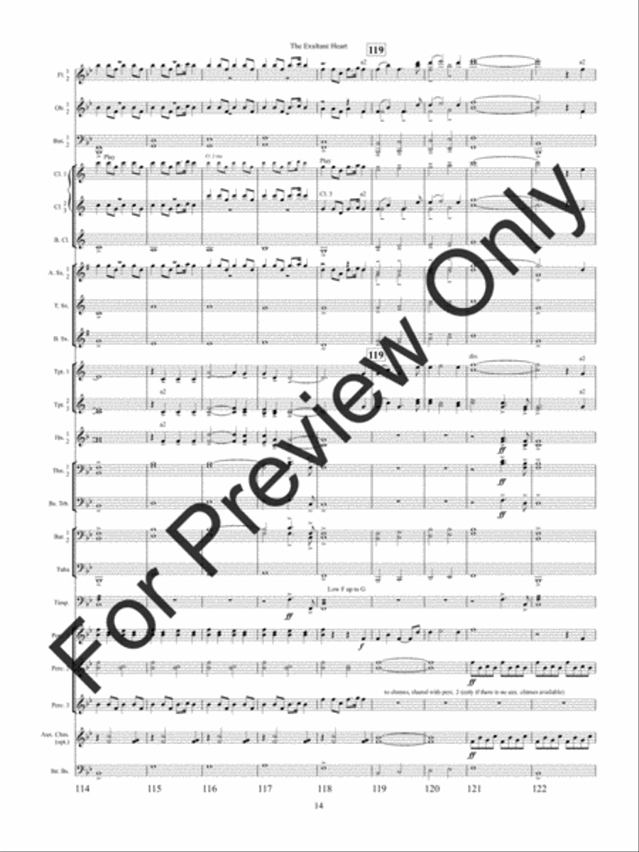 The Exultant Heart Concert Band scores gallery preview page 17