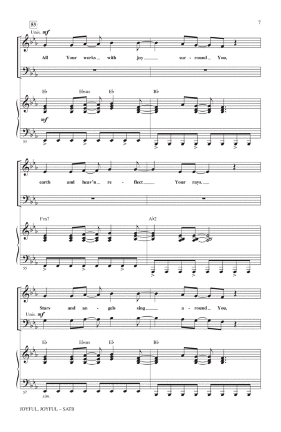 Joyful, Joyful 4-Part scores gallery preview page 6