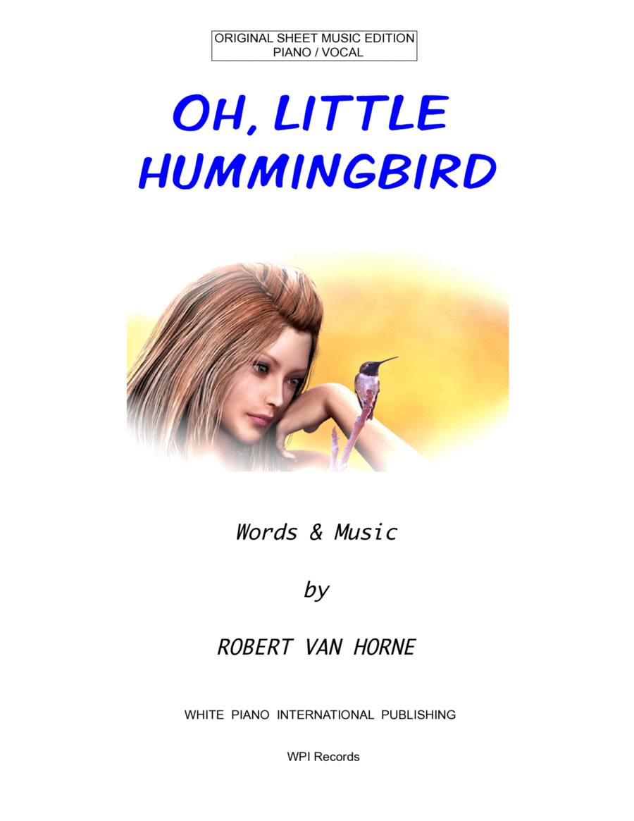 OH, LITTLE HUMMINGBIRD Piano/Vocal Voice scores gallery preview page 1
