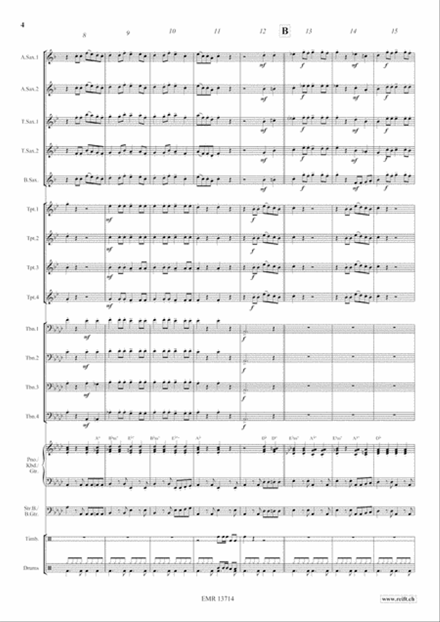 Hibiscus Cha Cha Hibiscus Cha Cha Big Band scores gallery preview page 5