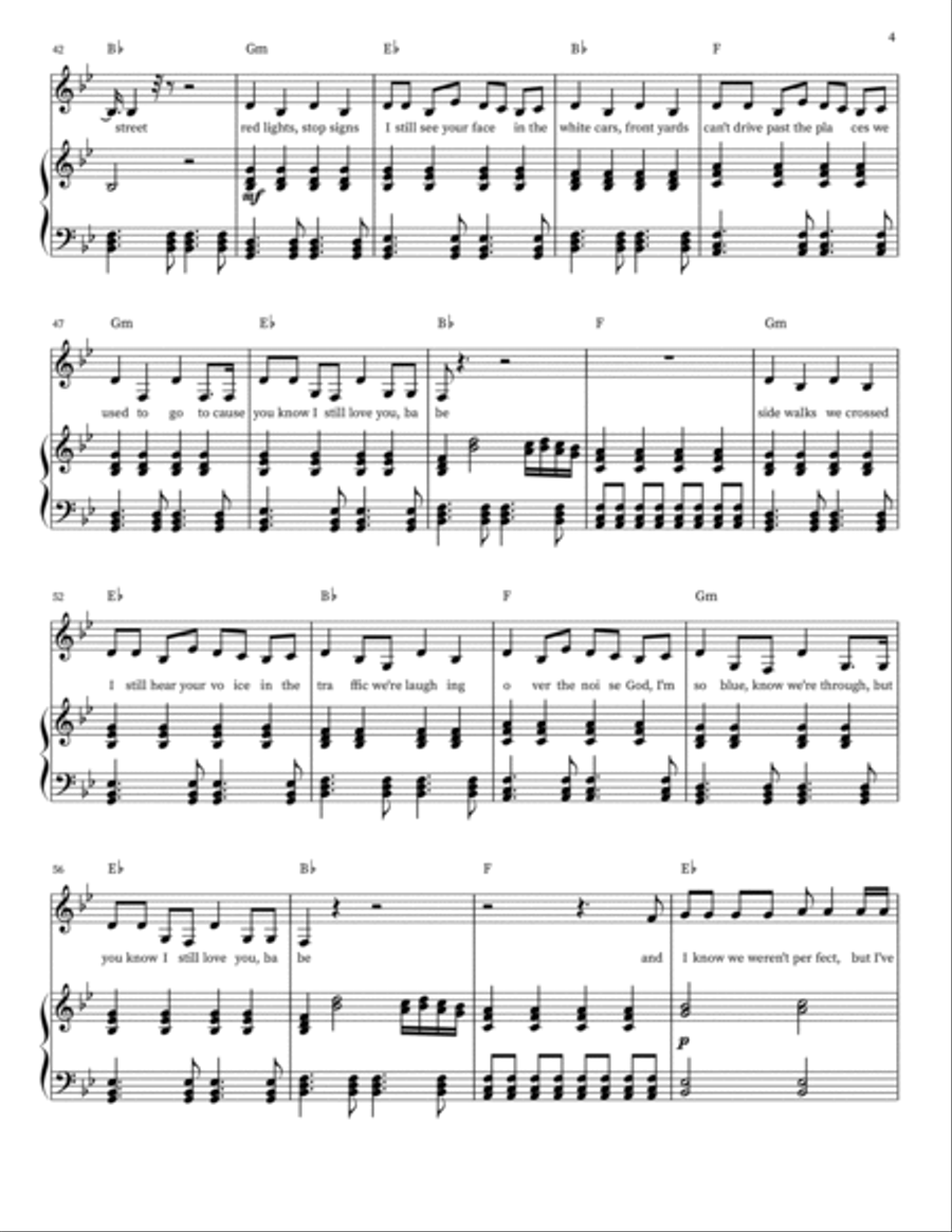 Drivers License Drivers License Piano, Vocal scores gallery preview page 4