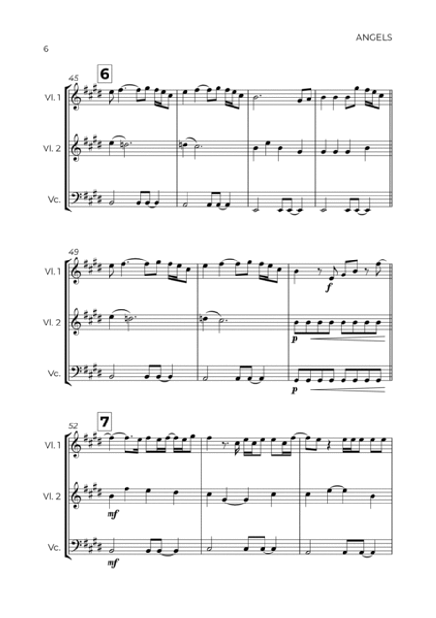 Angels String Trio scores gallery preview page 6