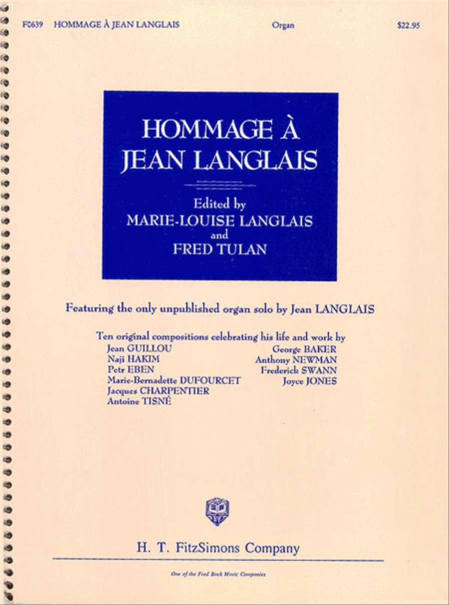 Hommage a Jean Langlais Organ scores gallery preview page 1