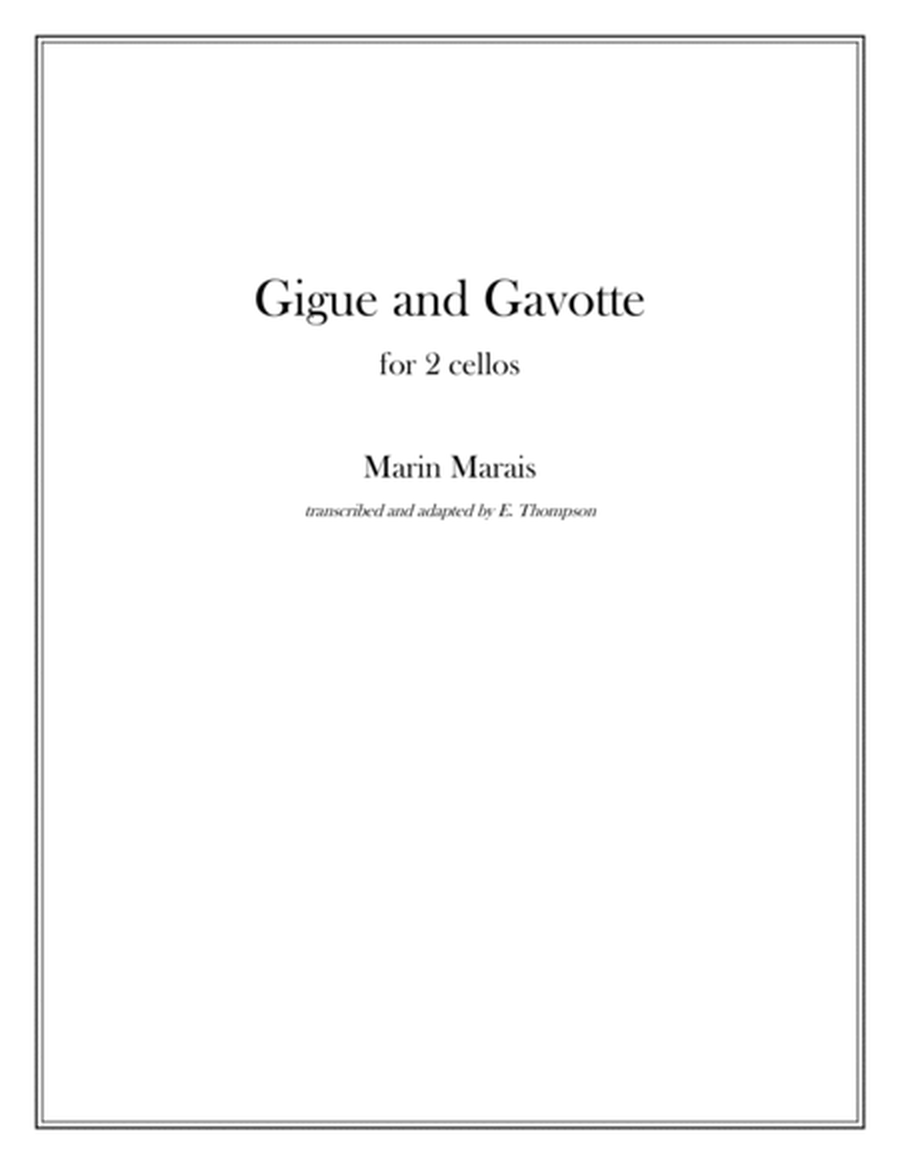 Gigue and Gavotte for 2 Cellos image number null