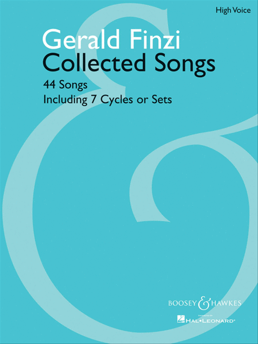 Collected Songs (44 Songs, including 7 Cycles or Sets High Voice)