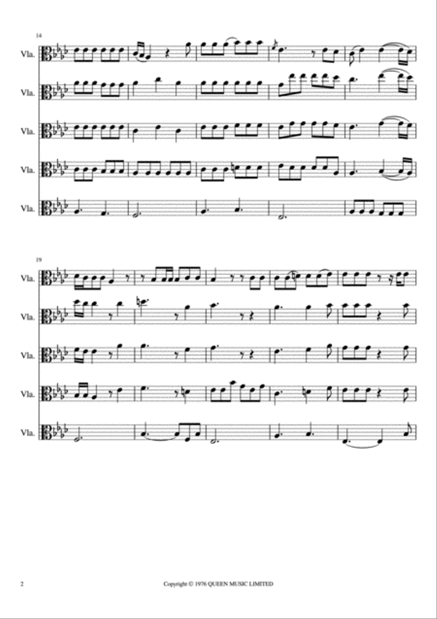 Somebody To Love Somebody To Love Viola scores gallery preview page 2