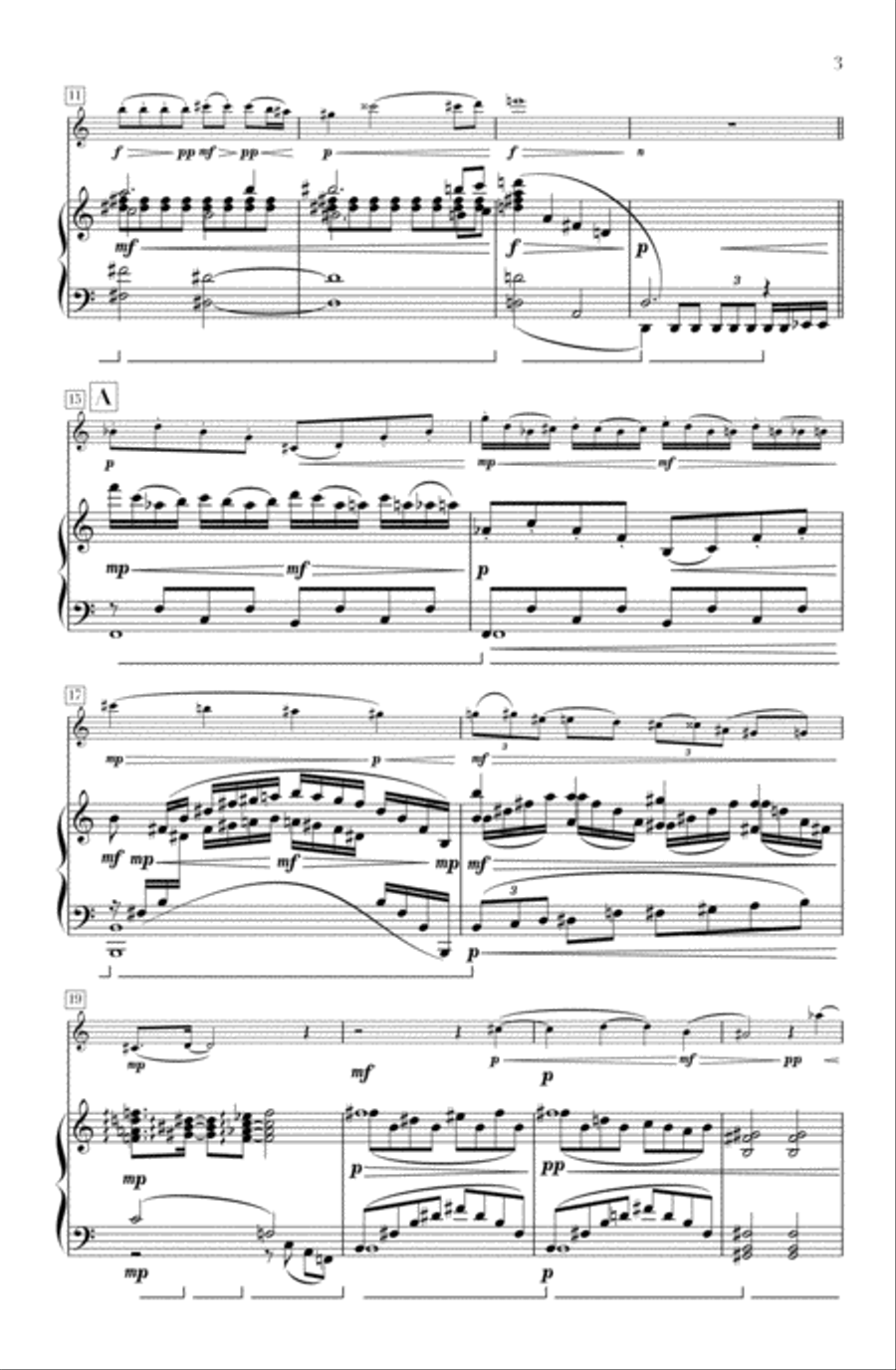 Floco de Neve I Clarinet Solo scores gallery preview page 3