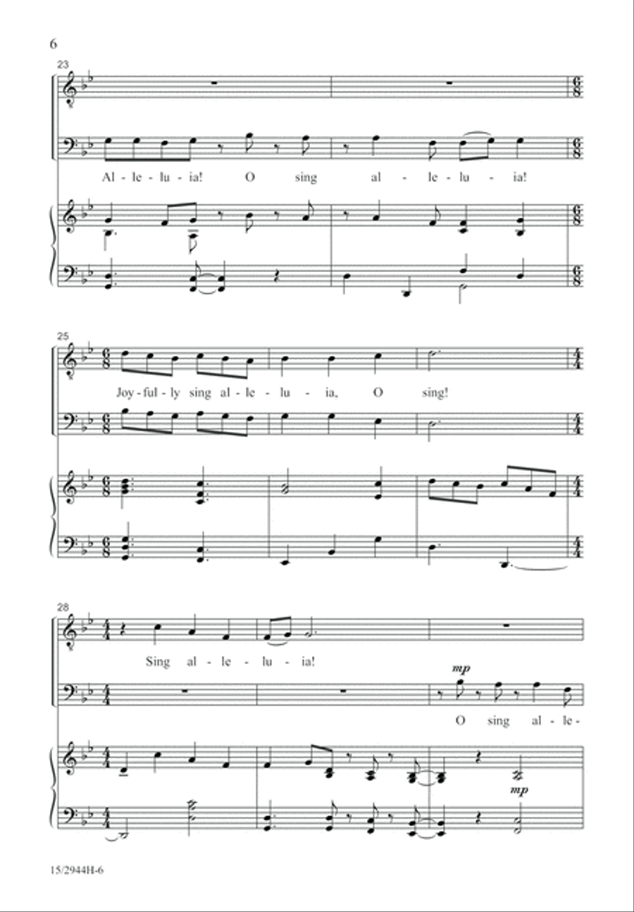 A Festive Alleluia TB scores gallery preview page 6