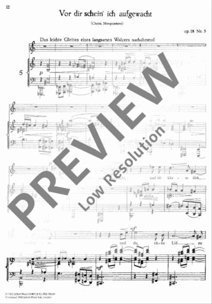 Songs with piano Soprano Voice scores gallery preview page 13