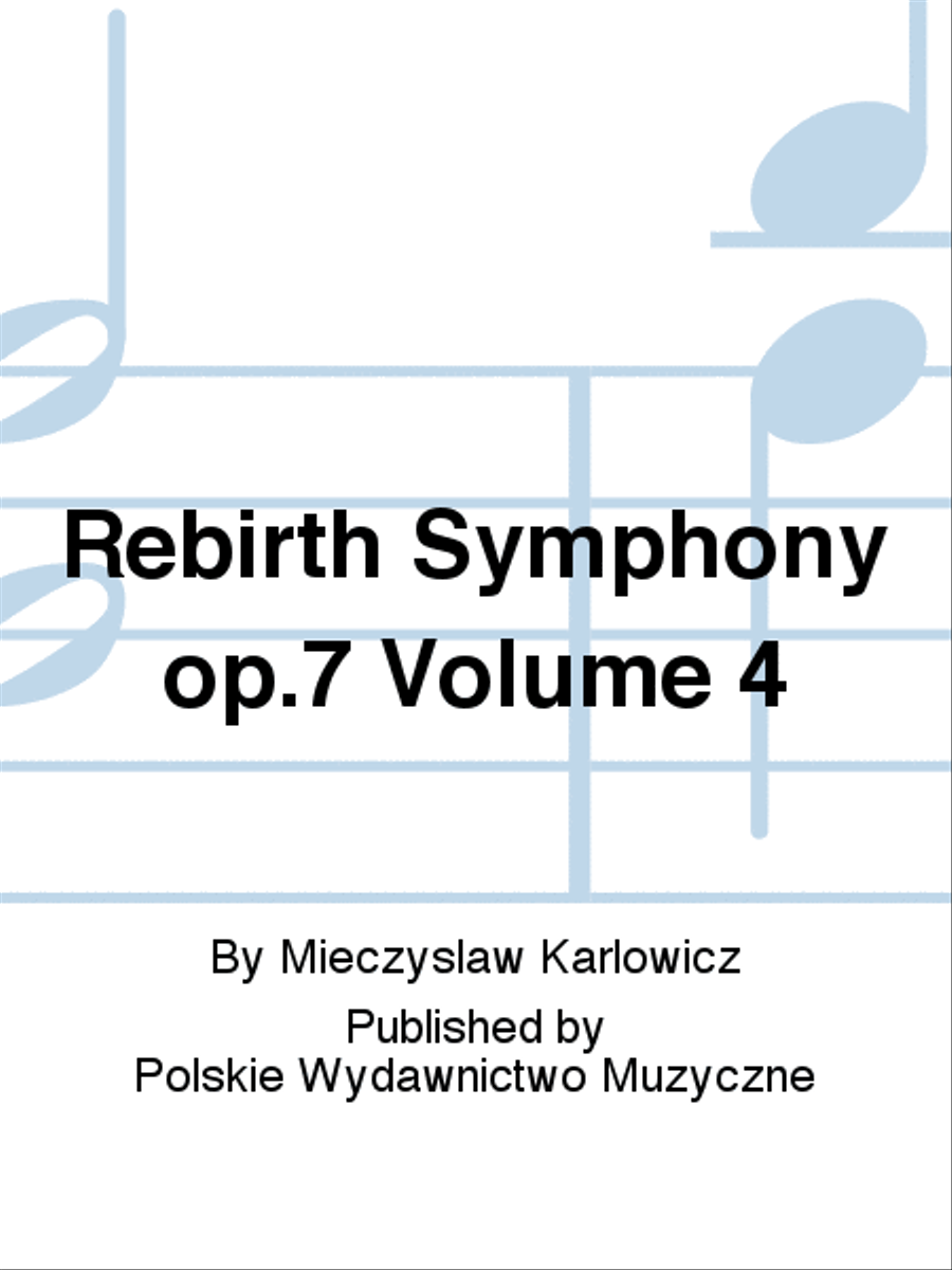 Symphony in E minor Rebirth Op. 7 Orchestra scores gallery preview page 1