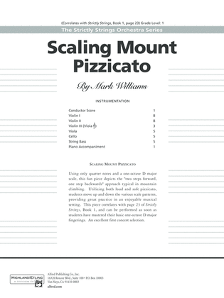 Scaling Mount Pizzicato: Score