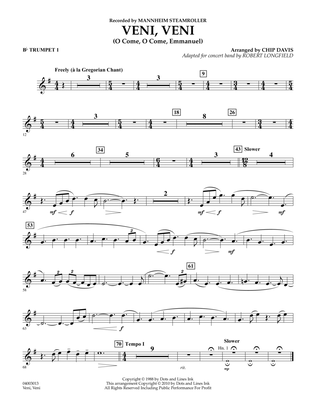 Veni, Veni (O Come, O Come Emmanuel) - Bb Trumpet 1