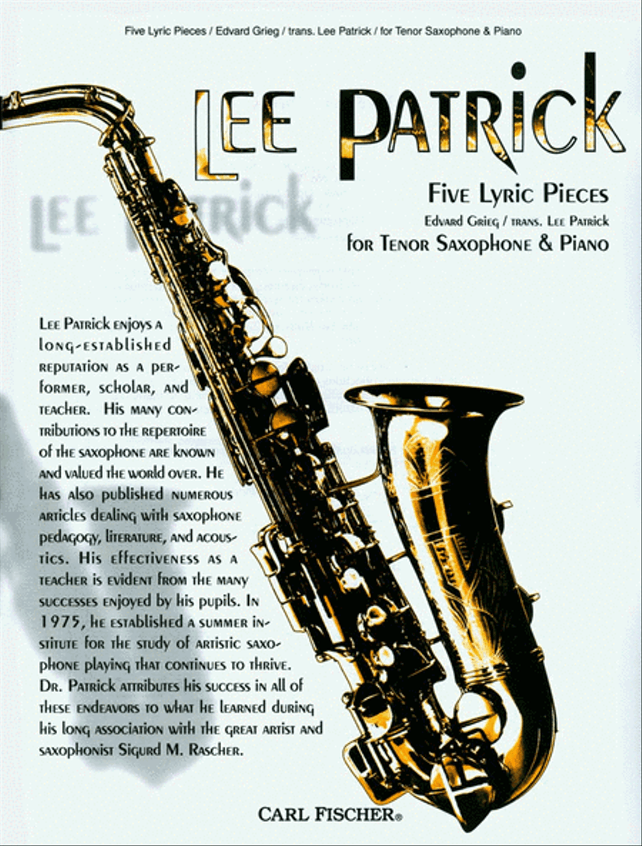 Five Lyric Pieces Tenor Saxophone scores gallery preview page 1