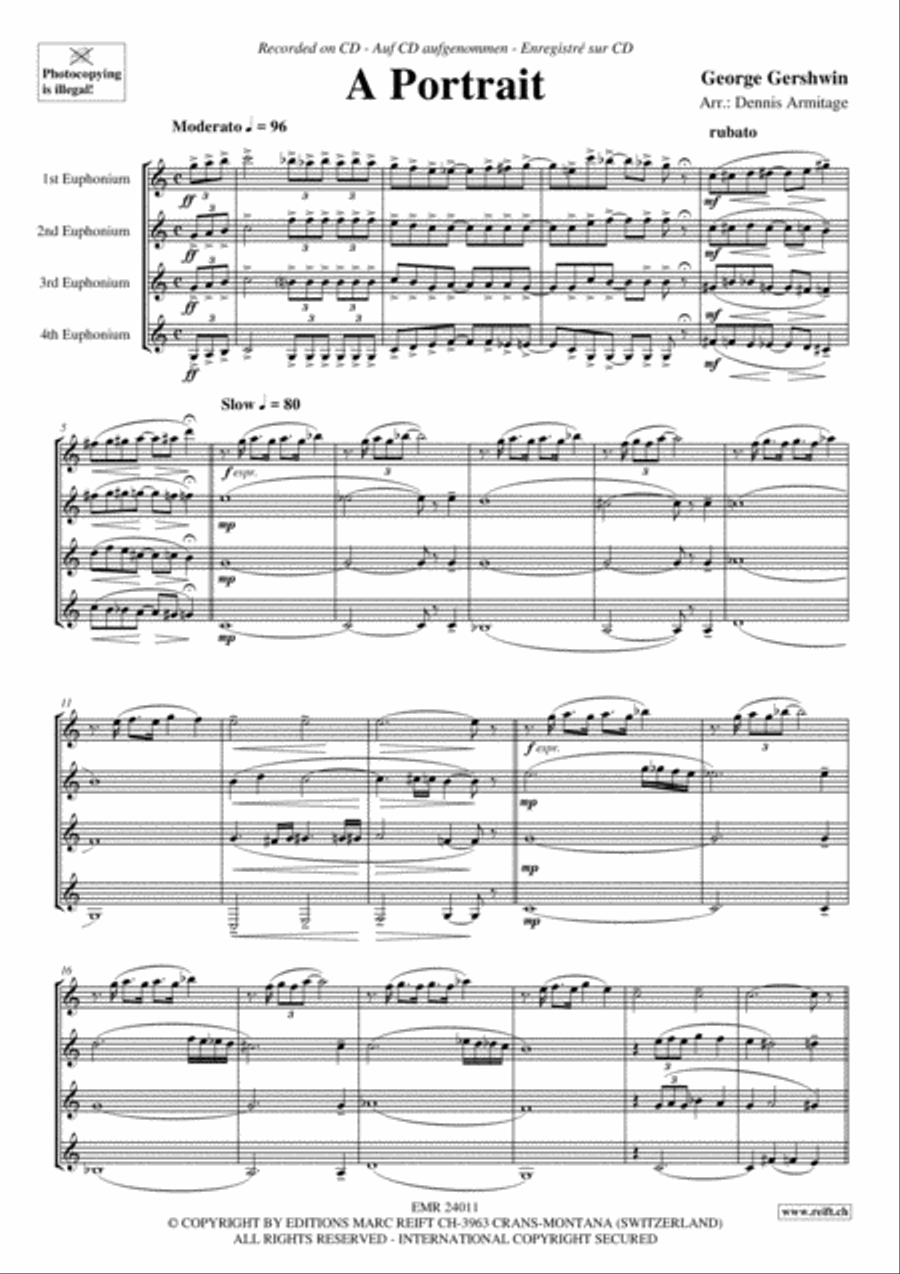 A Portrait Euphonium Quartet scores gallery preview page 4