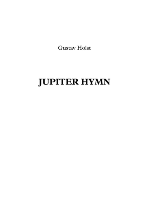 Jupiter Hymne - Gustav Holst