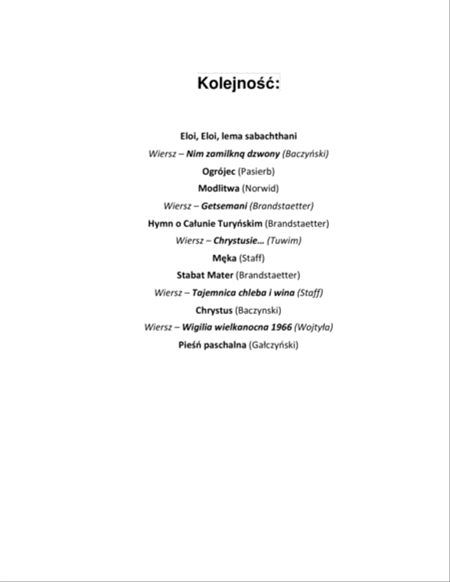 Oratorium na Wielki Post (Wojciech Bochenek 2018) Chamber Orchestra scores gallery preview page 3