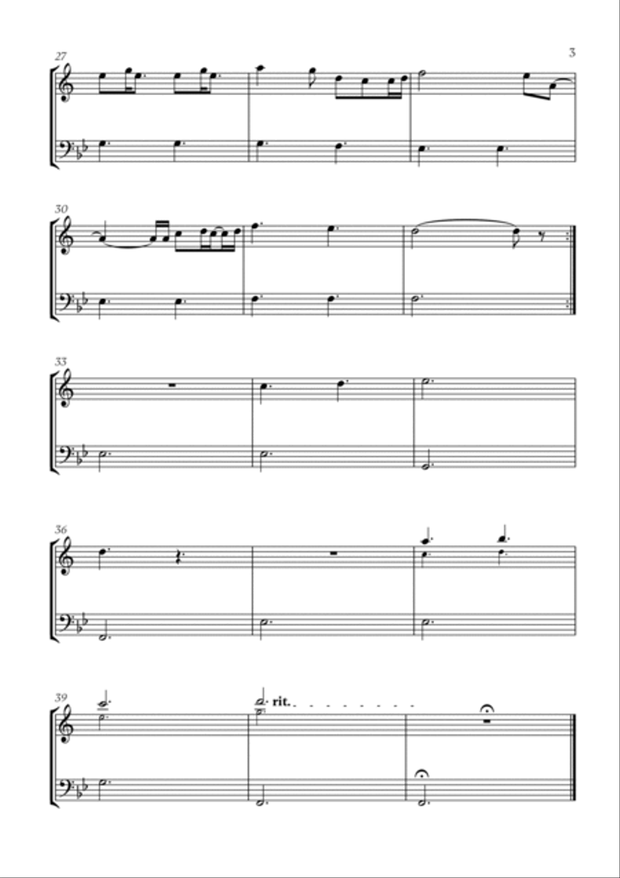 A Thousand Years B-Flat Clarinet scores gallery preview page 3