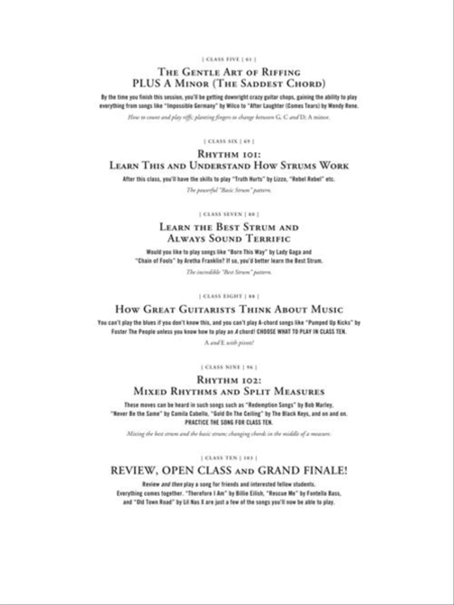 NYC Guitar School Book 1 Guitar scores gallery preview page 5