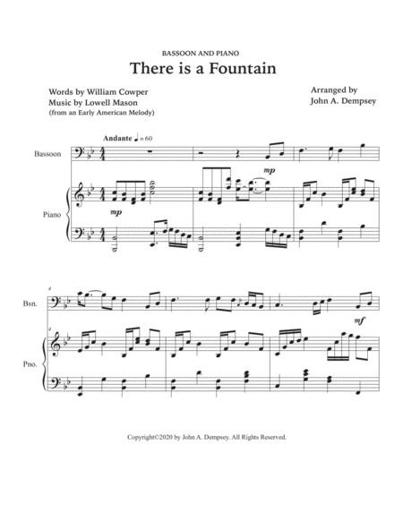 There is a Fountain (Bassoon and Piano) image number null