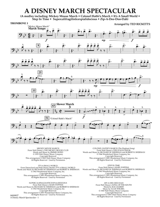 A Disney March Spectacular - Trombone 1