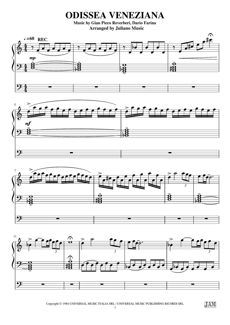 Rondo Veneziano Rondo Veneziano Organ Solo scores gallery preview page 3