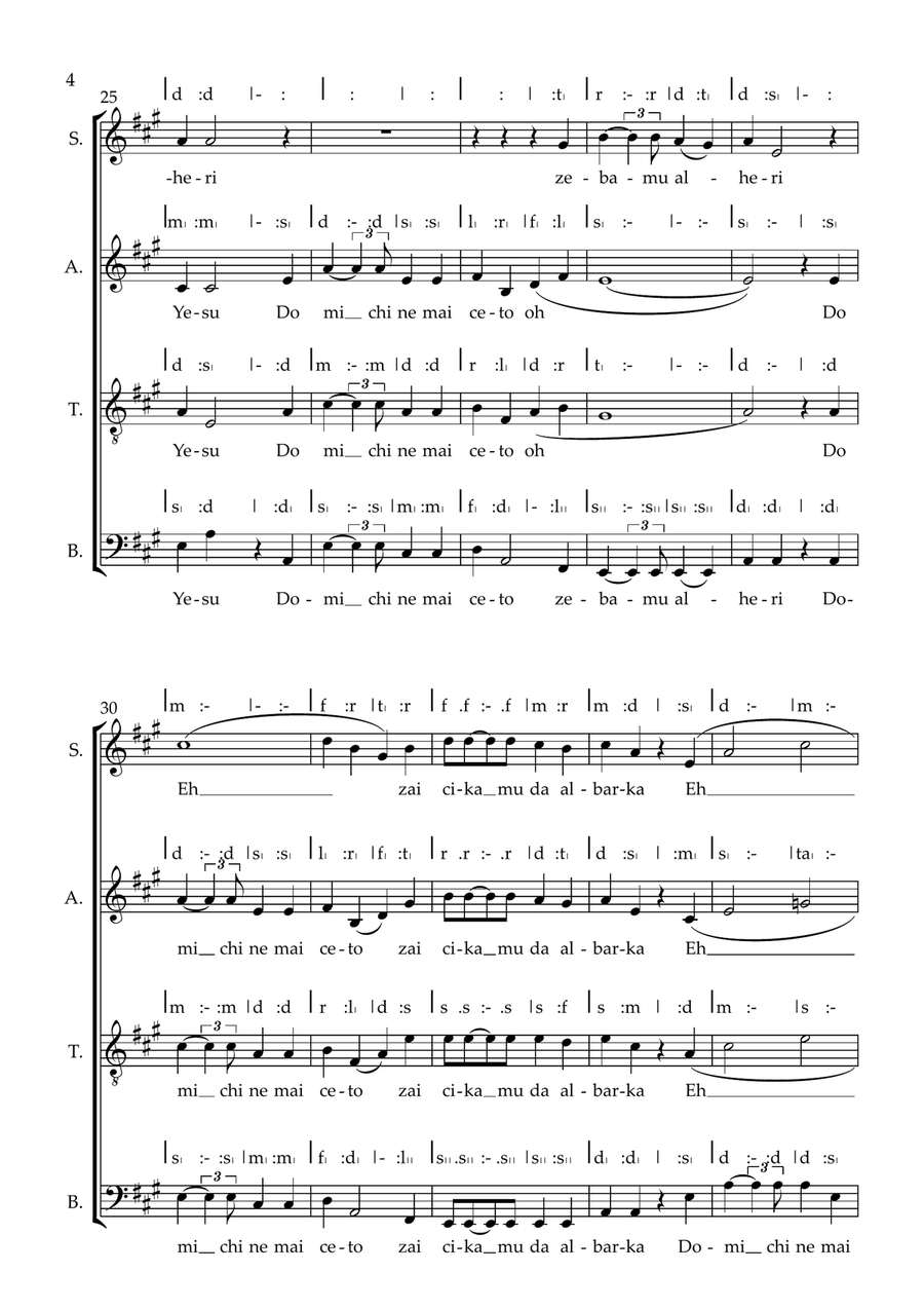 Beri muje Beri muje 4-Part scores gallery preview page 4