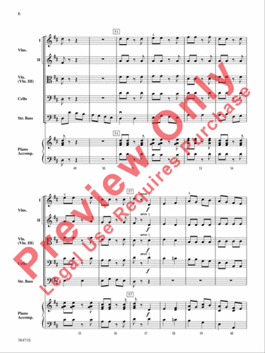 Can Can Basses String Orchestra scores gallery preview page 7