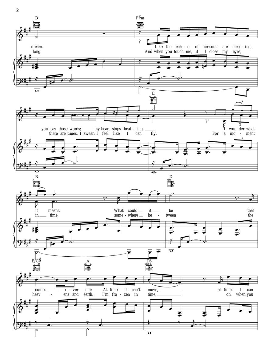 When You Say You Love Me When You Say You Love Me Piano, Vocal, Guitar scores gallery preview page 2