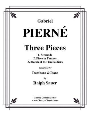 Book cover for Three Pieces for Trombone & Piano