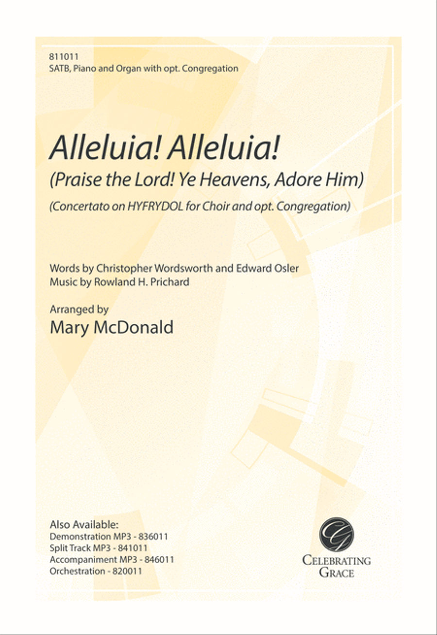Alleluia! Alleluia!/Praise the Lord! Ye Heavens, Adore Him 4-Part scores gallery preview page 1