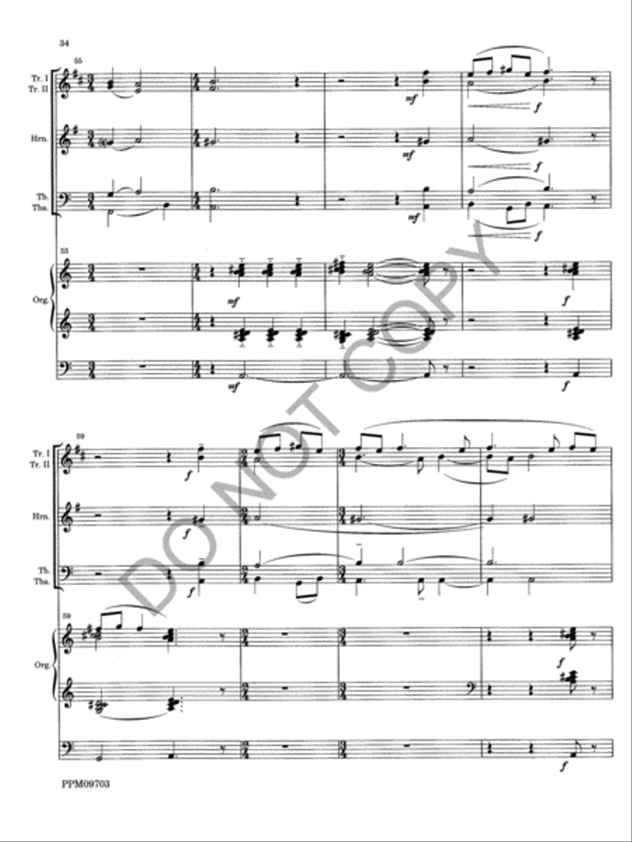 Triptych Choir scores gallery preview page 37