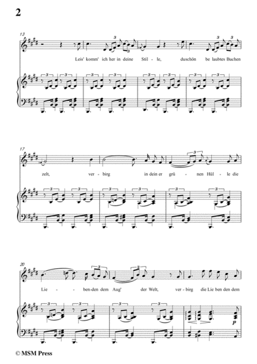 Schubert-Das Geheimniss,Op.173 No.2,in E Major,for Voice&Piano image number null