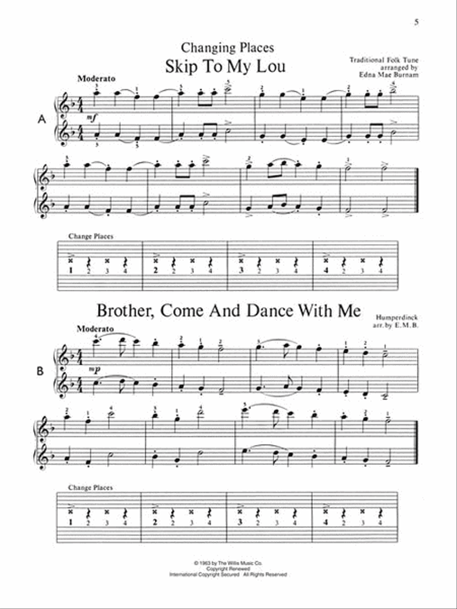 Changing Places 1 Piano, 4-Hands scores gallery preview page 4