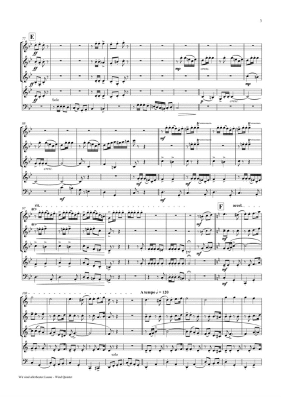 Allerbester Laune - German Polka - German Band Concert Band scores gallery preview page 4
