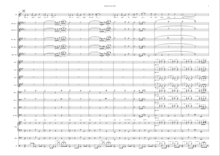 Georgia On My Mind Georgia On My Mind Jazz Ensemble scores gallery preview page 5