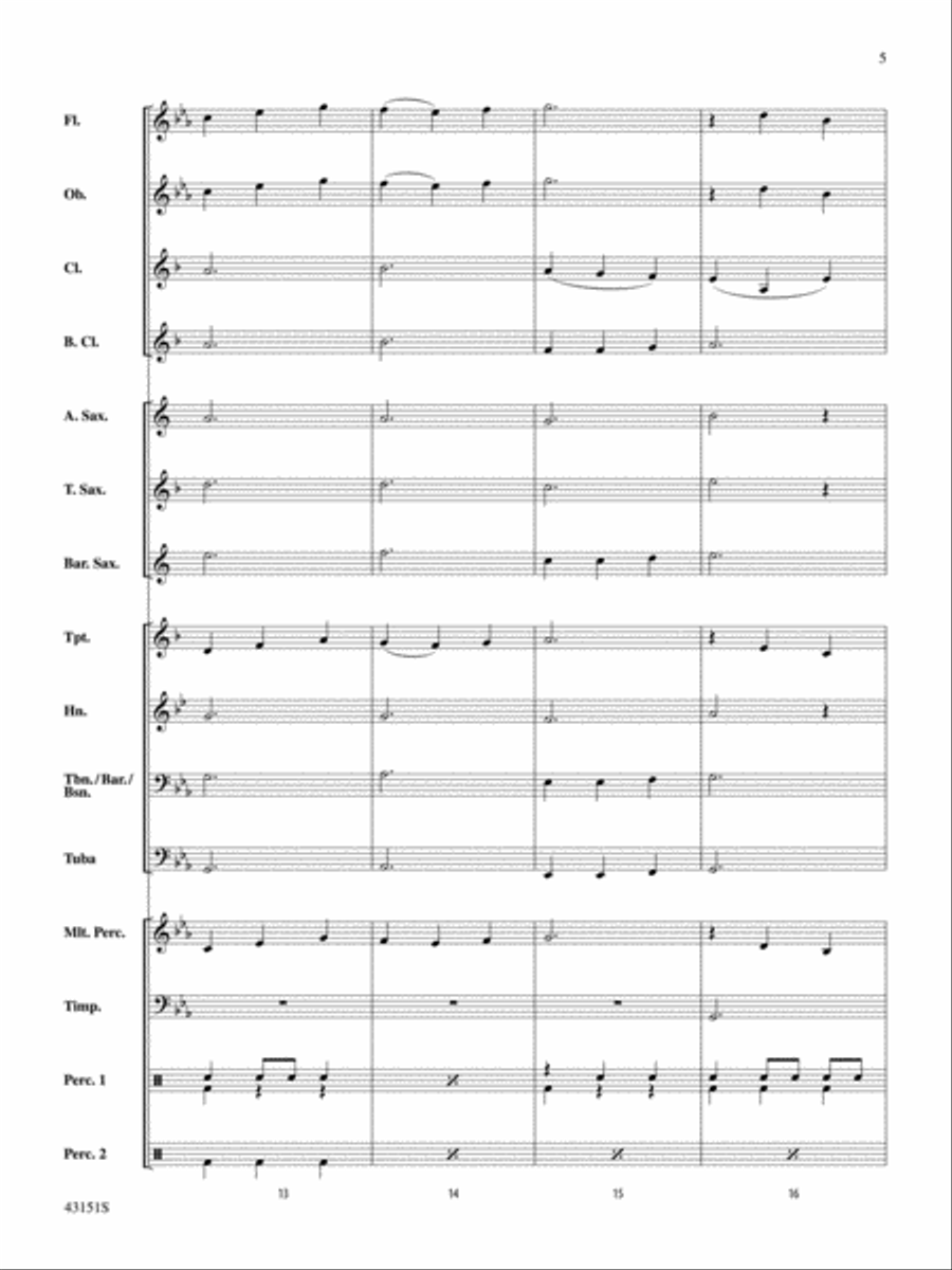 Triple Threat: Score Concert Band scores gallery preview page 5