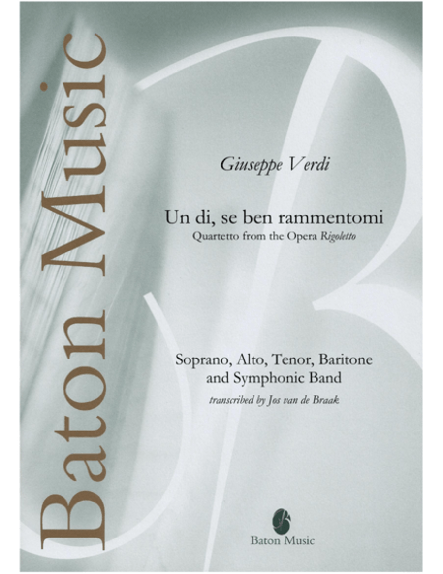 Un di, se ben rammentomi Concert Band scores gallery preview page 1