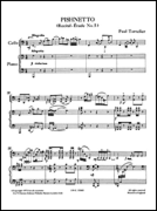 Book cover for Tortelier, P Pishnetto Recital - Etude No.5 Cello And Piano