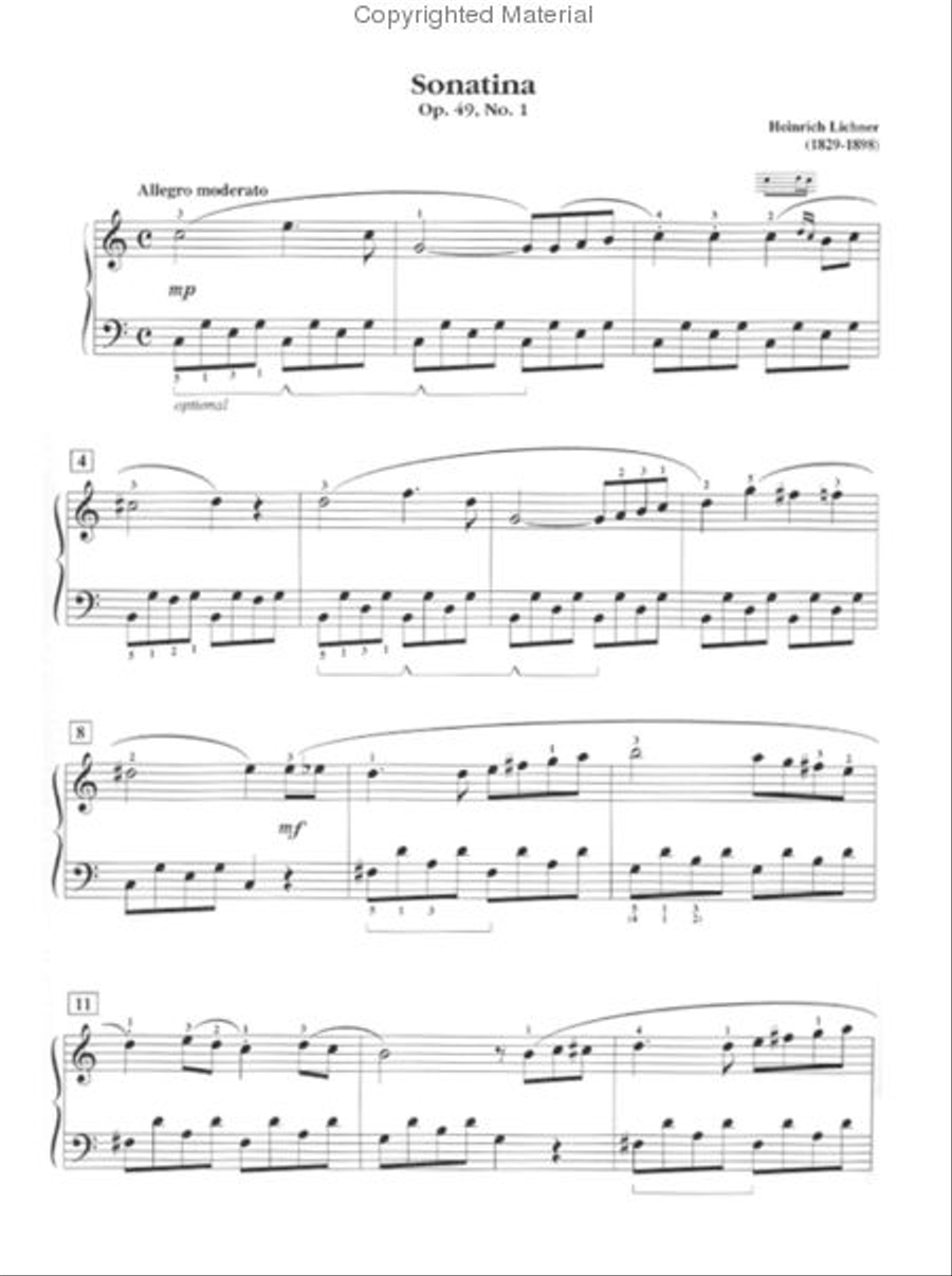 Piano Sonatinas – Book Three Piano Method scores gallery preview page 2