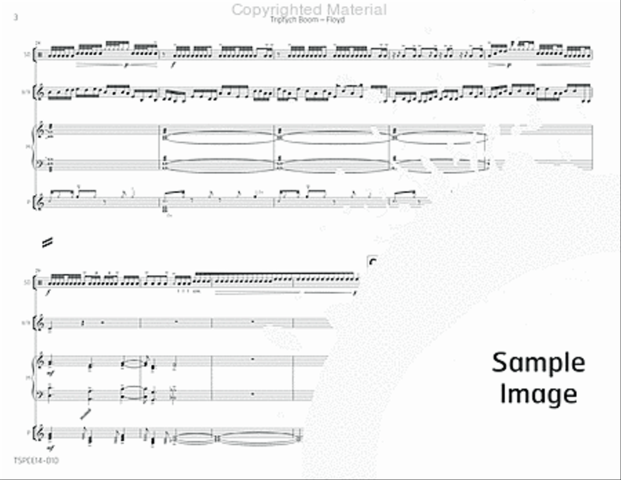 Triptych Boom Percussion Ensemble scores gallery preview page 7