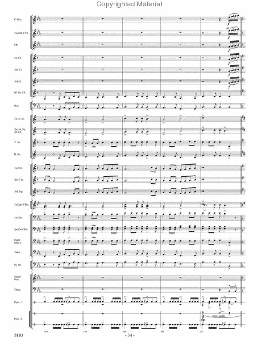 Portrait of Freedom Concert Band scores gallery preview page 33