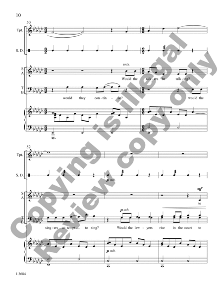 Beat! Drums!: from A Vision Unfolding (Choral Score) image number null