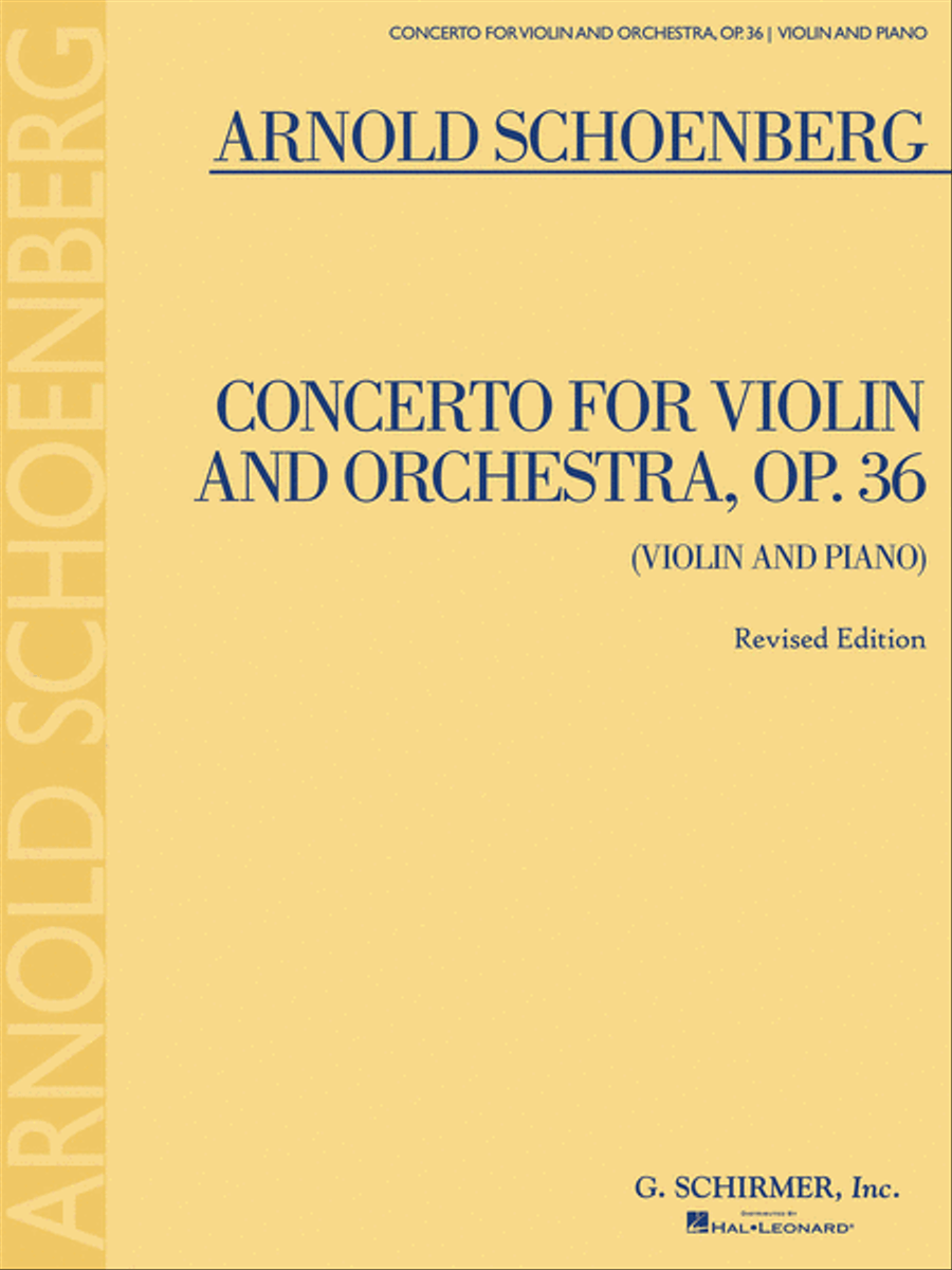 Concerto for Violin and Orchestra, Op. 36 Violin Solo scores gallery preview page 1