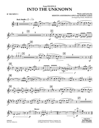 Into the Unknown (from Disney's Frozen 2) (arr. Paul Murtha) - Bb Trumpet 1