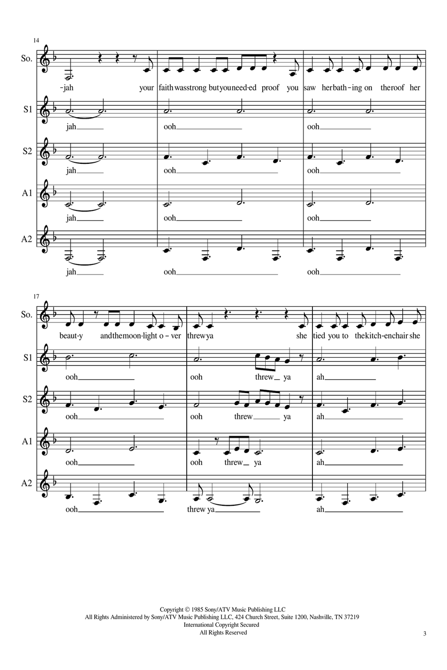 Hallelujah SSAA scores gallery preview page 3