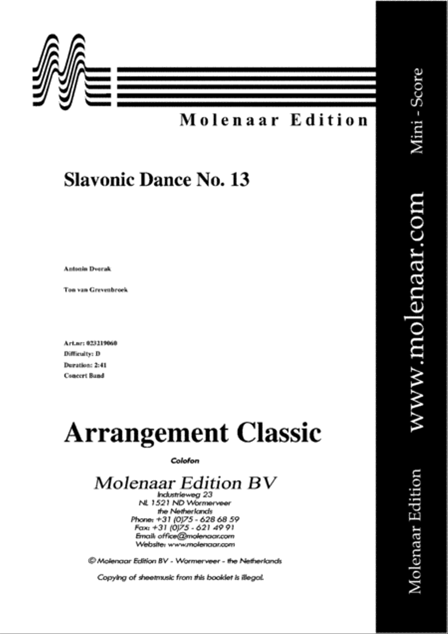 Slavonic Dance no. 13