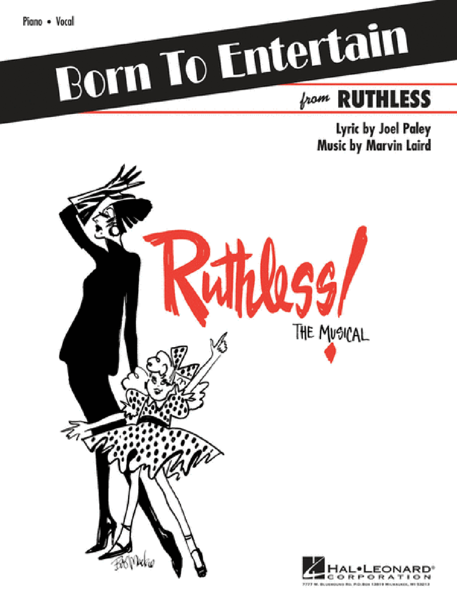 Born to Entertain (From the musical Ruthless) Piano, Vocal, Guitar scores gallery preview page 1
