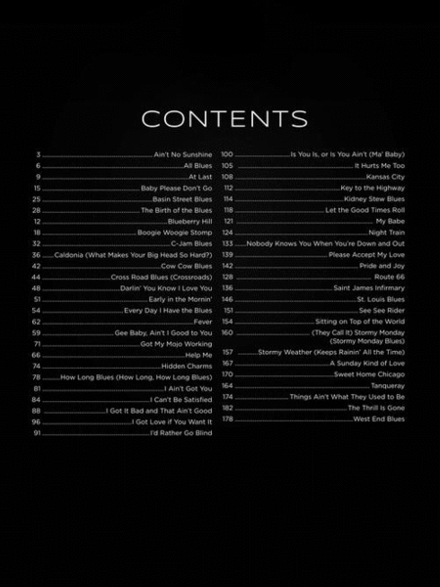 First 50 Blues Songs You Should Play on the Piano Easy Piano scores gallery preview page 3