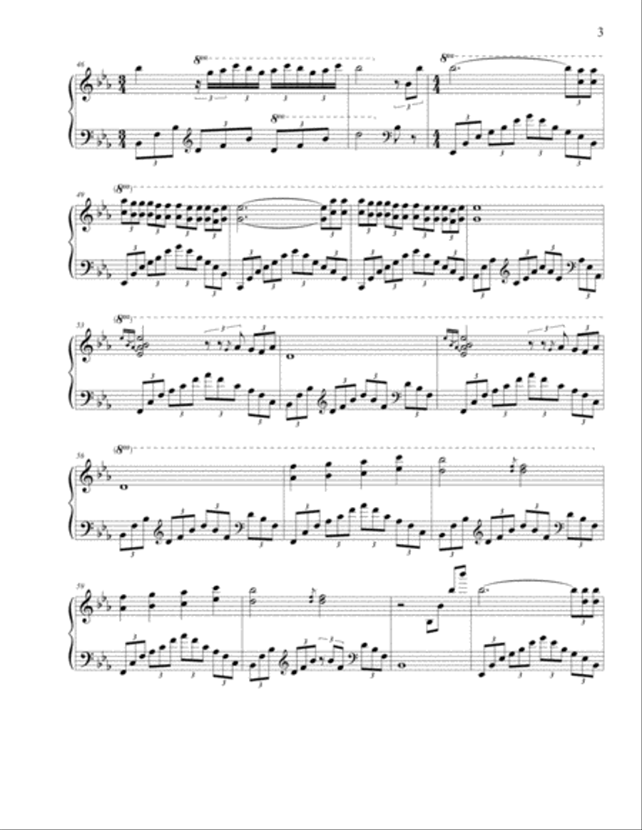 Quiet Tears Piano Solo scores gallery preview page 3