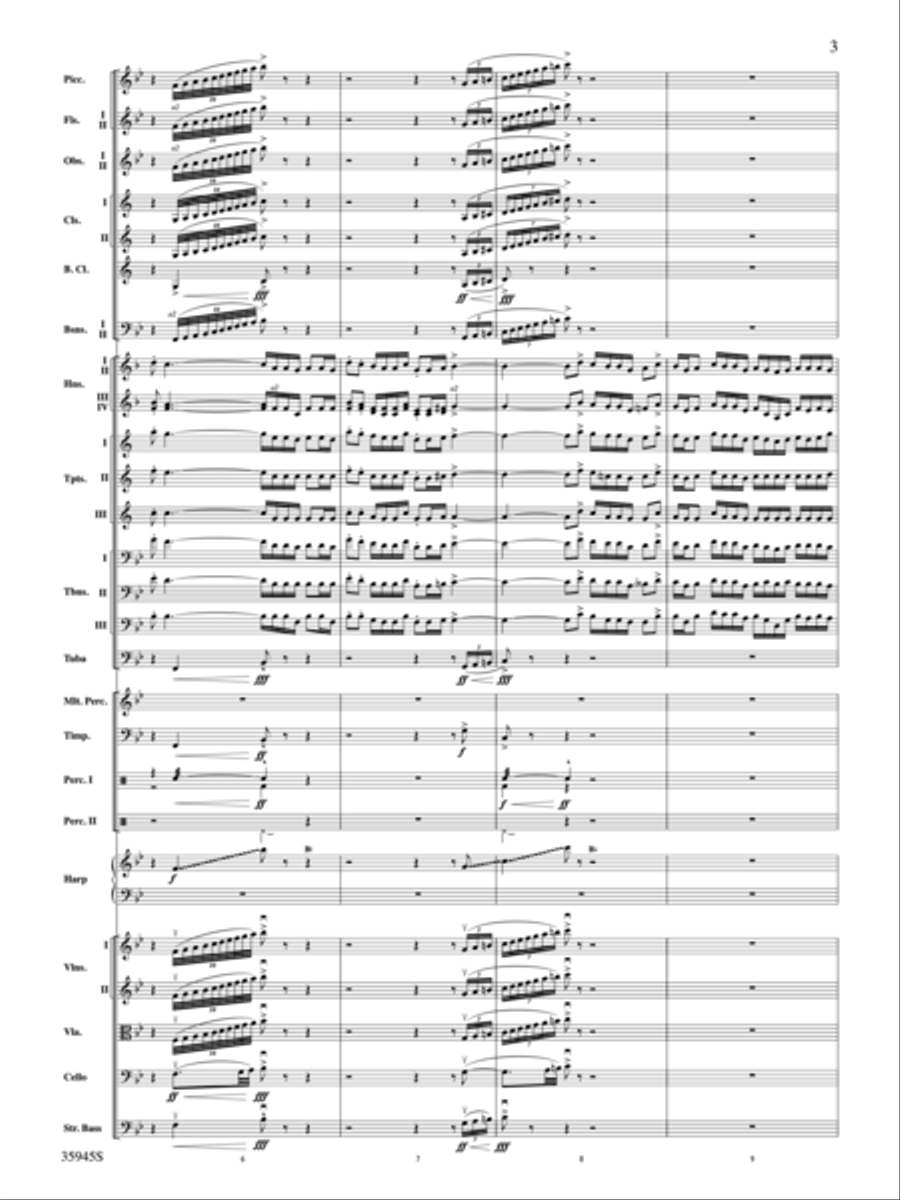 The Sea Hawk Full Orchestra scores gallery preview page 3